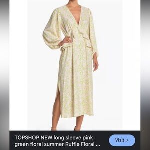 New Topshop floral midi dress